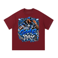 Electric Blue Game Day – Men's Football Streetwear Graphic T-Shirt