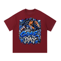Royal Blue Game Day Glam – Women's Football Graphic T-Shirt
