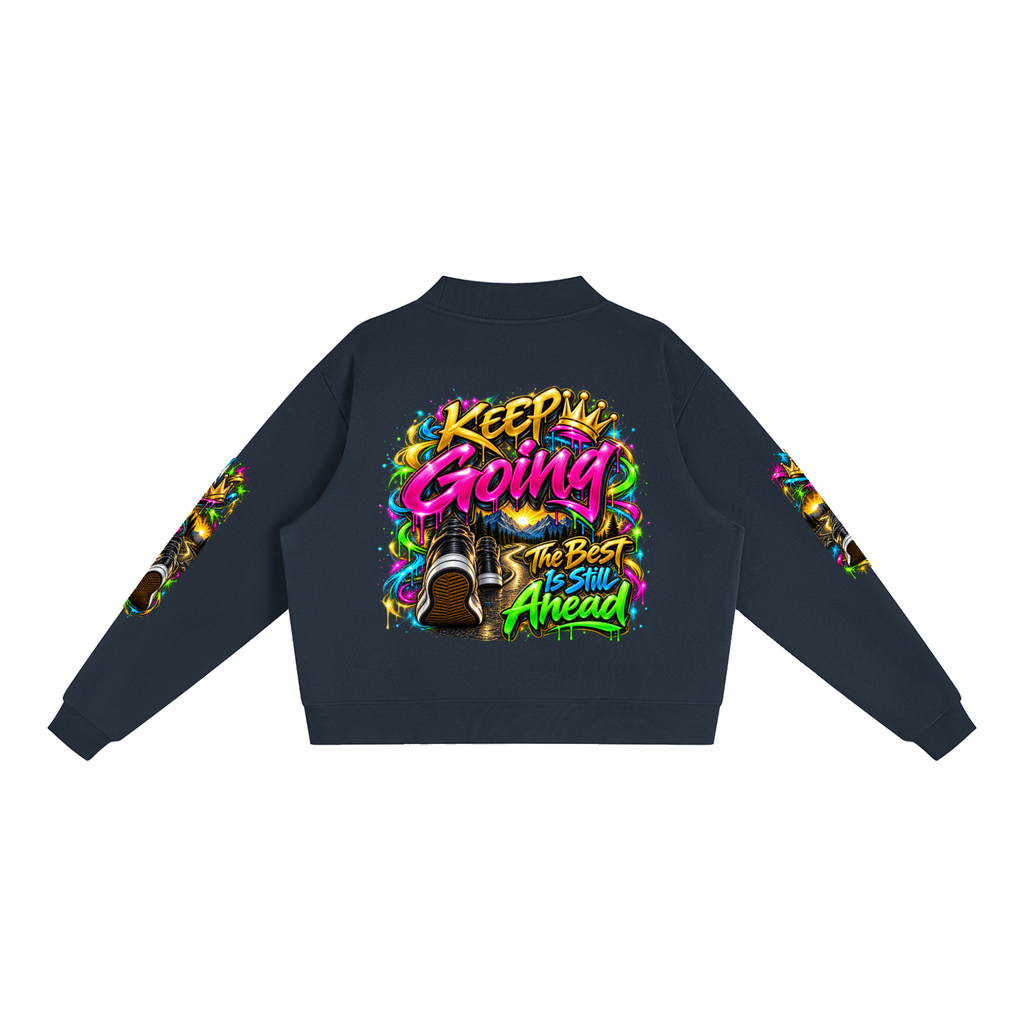 Keep Going Journey – Inspirational 3D Graffiti Sweatshirt | Caprise Creations