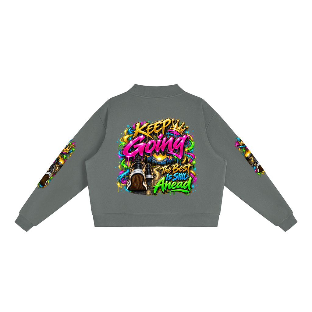 Keep Going Journey – Inspirational 3D Graffiti Sweatshirt | Caprise Creations