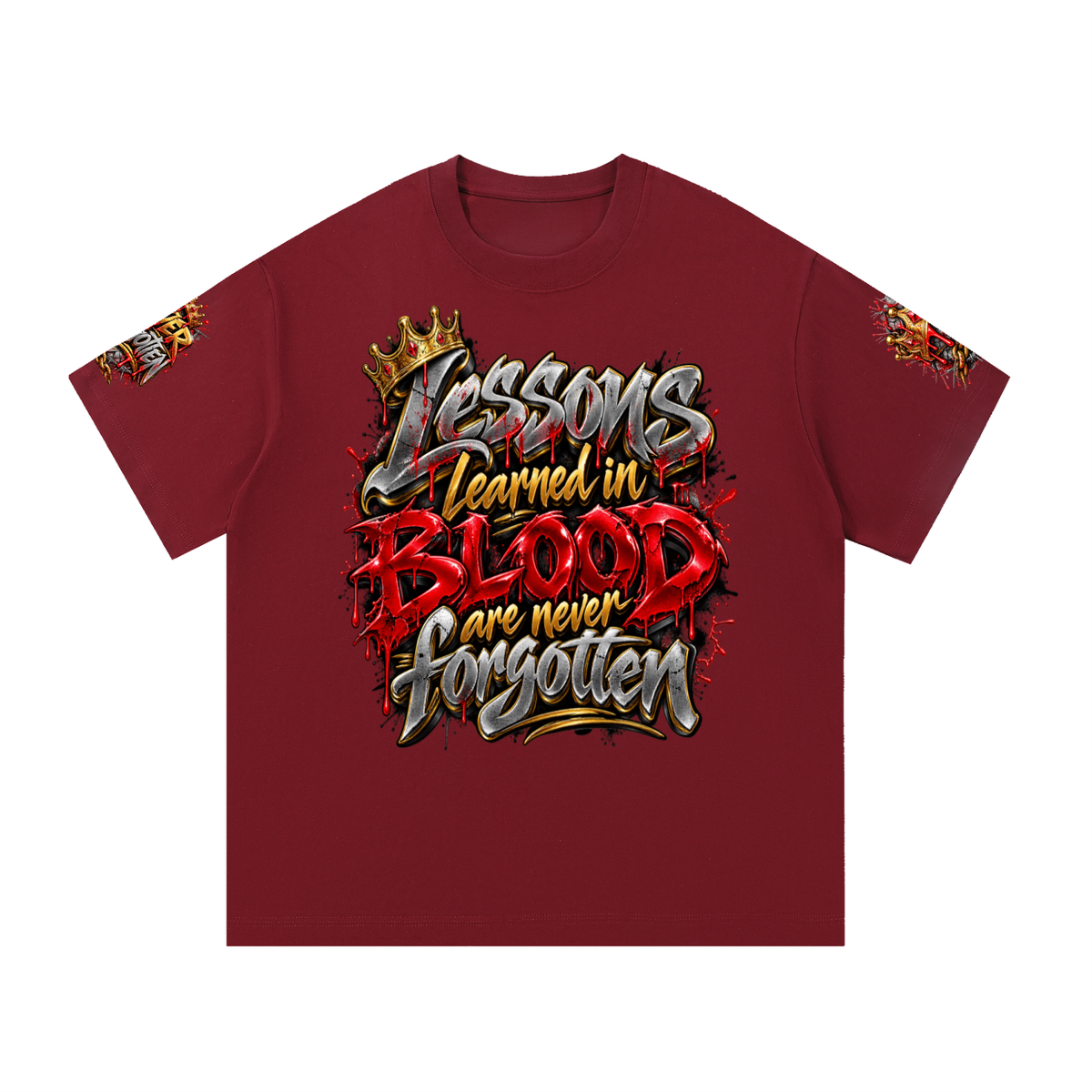 Lessons Learned in Blood – Unisex Graphic T-Shirt | Caprise Creations