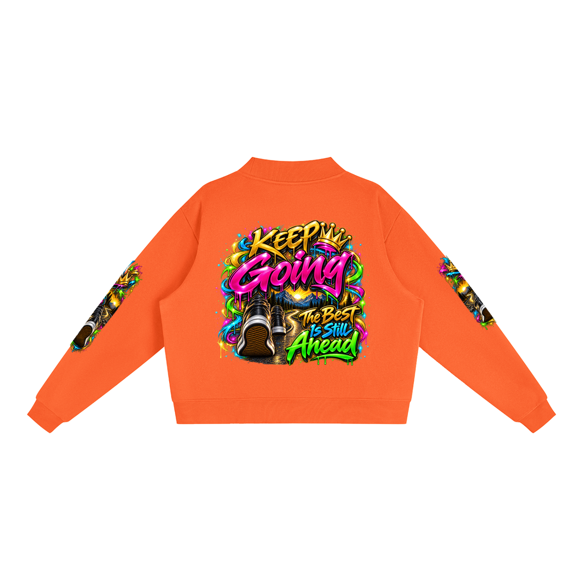 Keep Going Journey – Inspirational 3D Graffiti Sweatshirt | Caprise Creations