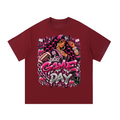 Pink & Black Game Day Glam – Women's Football Graphic T-Shirt