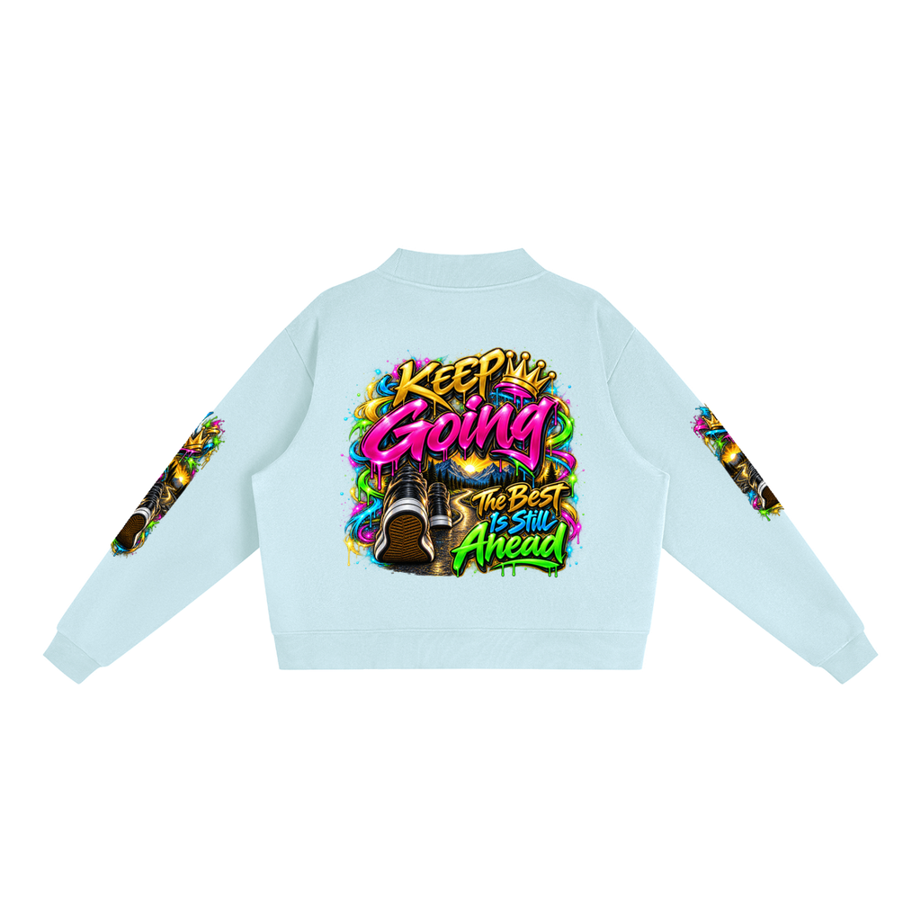 Keep Going Journey – Inspirational 3D Graffiti Sweatshirt | Caprise Creations