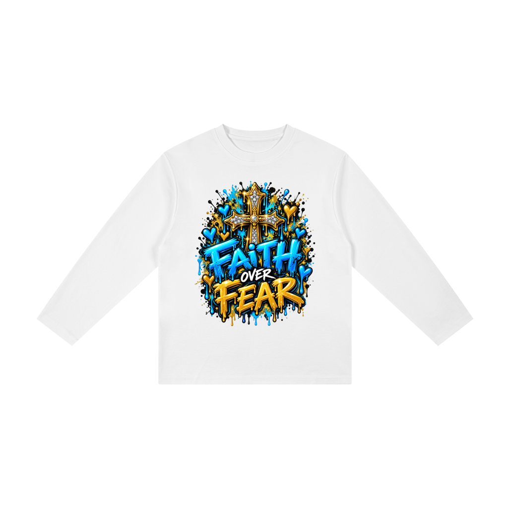 Kid's Faith Over Fear | Inspirational Christian Graphic Tee