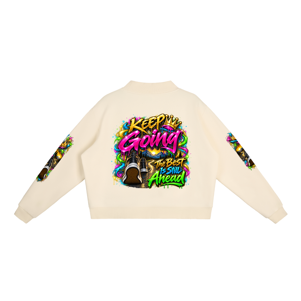 Keep Going Journey – Inspirational 3D Graffiti Sweatshirt | Caprise Creations