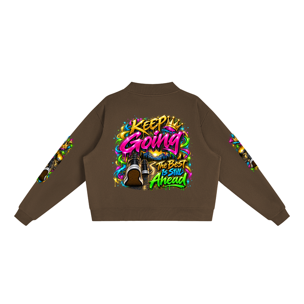 Keep Going Journey – Inspirational 3D Graffiti Sweatshirt | Caprise Creations