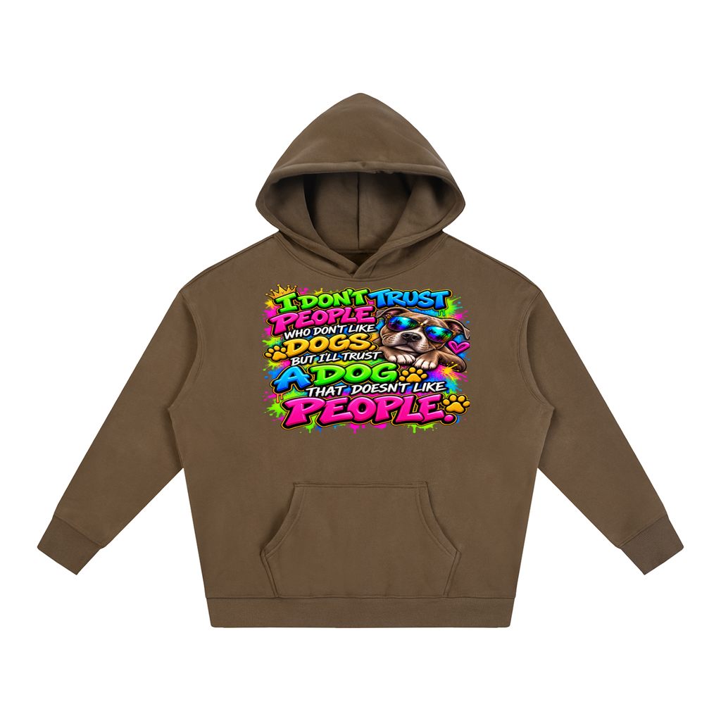 I Don't Trust People – Colorful Graffiti Dog Lover T-Shirt