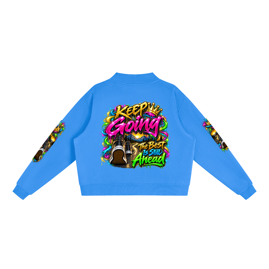 Keep Going Journey – Inspirational 3D Graffiti Sweatshirt | Caprise Creations