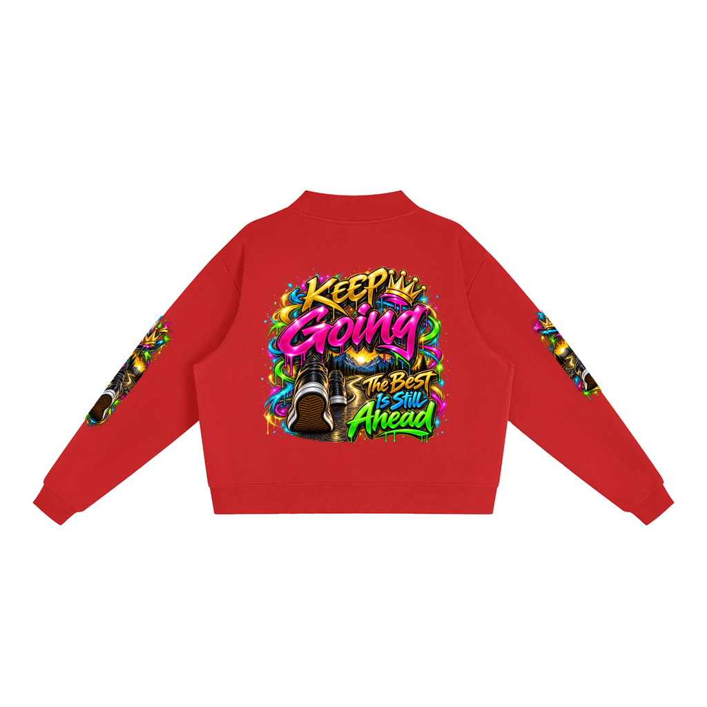 Keep Going Journey – Inspirational 3D Graffiti Sweatshirt | Caprise Creations