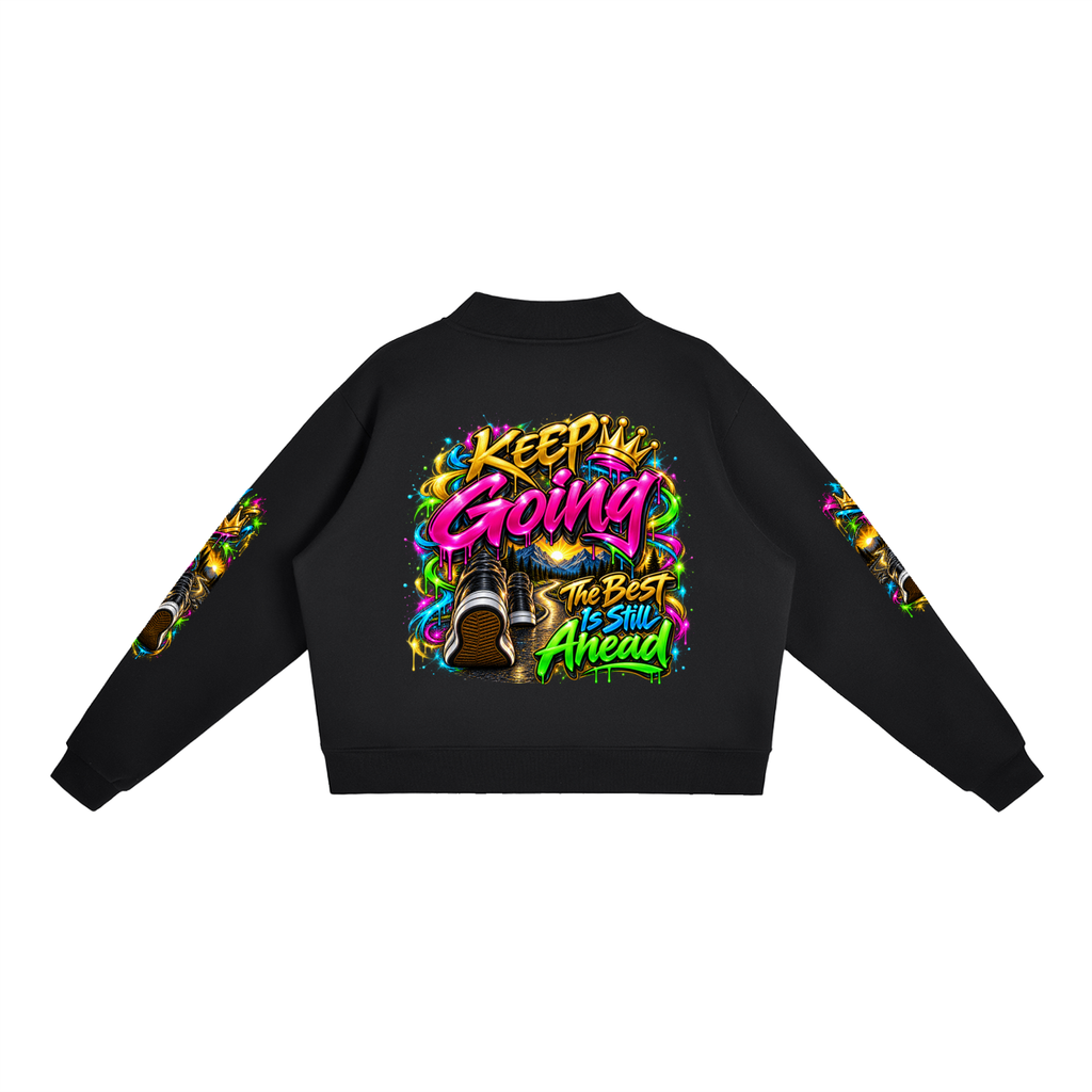 Keep Going Journey – Inspirational 3D Graffiti Sweatshirt | Caprise Creations