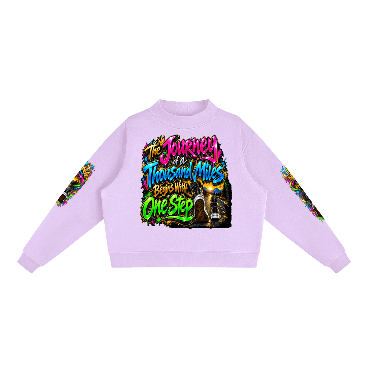 Keep Going Journey – Inspirational 3D Graffiti Sweatshirt | Caprise Creations
