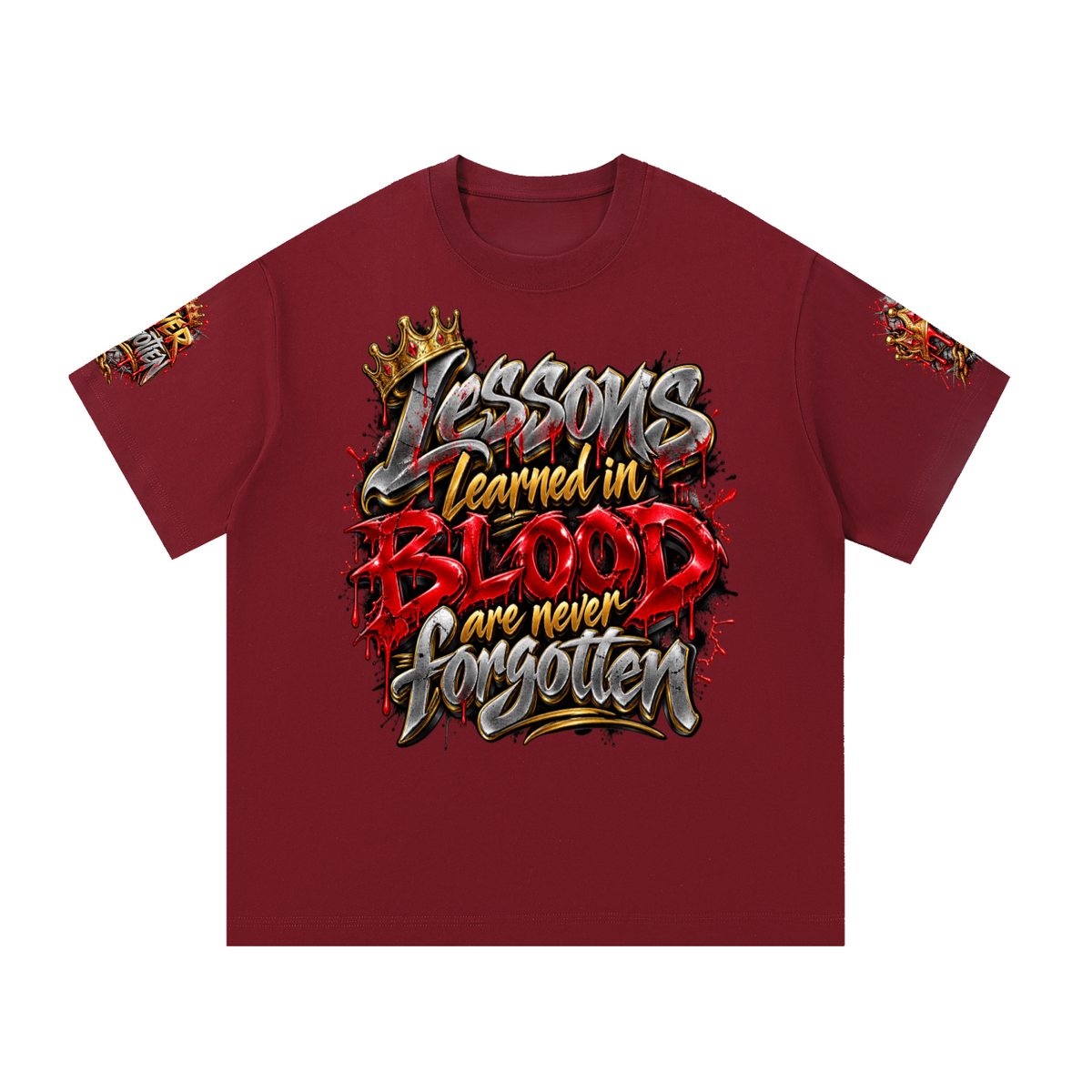 Lessons Learned in Blood – Unisex Graphic T-Shirt | Caprise Creations