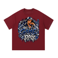 Silver & Navy Game Day Glam – Women's Football Graphic T-Shirt